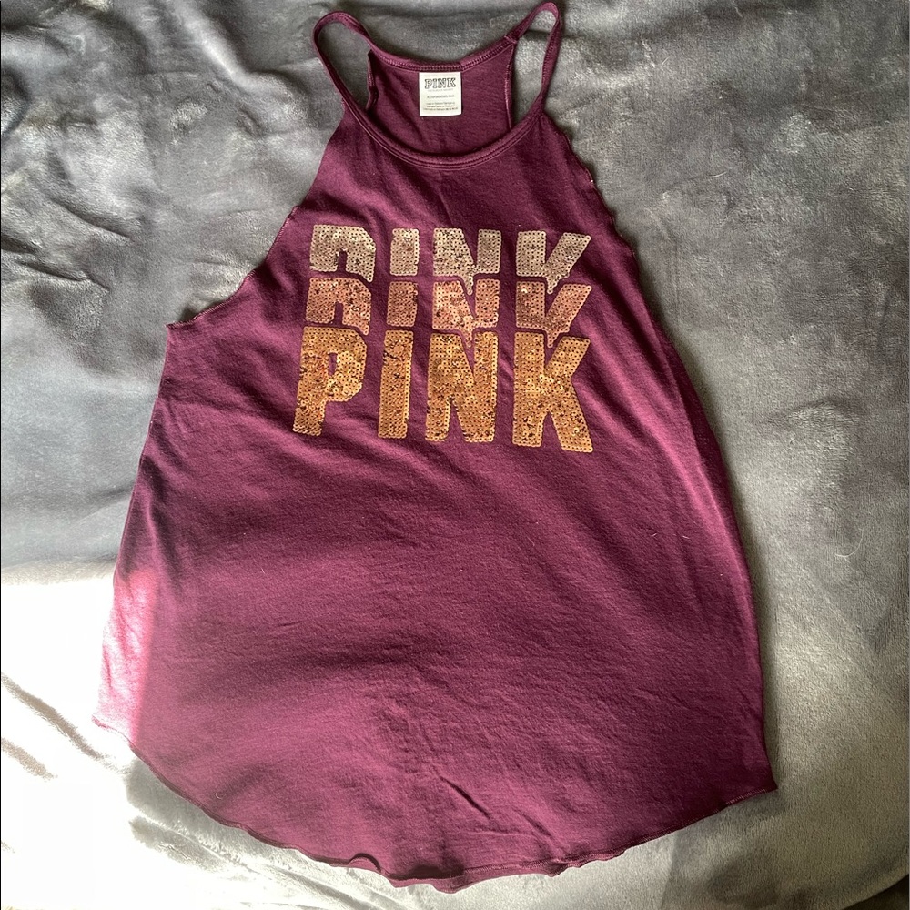Burgundy PINK Victoria’s Secret tank top size XS